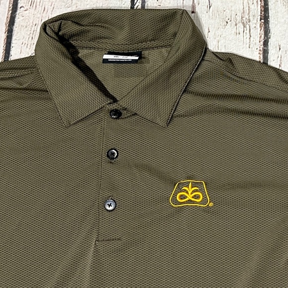 Nike Golf Boots on the Ground Eyes on the Sky Polo Golfer Mens Shirt - Picture 3 of 5